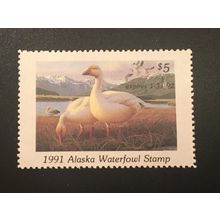 ICOLLECTZONE US 1991 #7 Alaska XF NH Duck Stamp