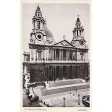 ED 436 LONDON - ST PAULS CATHEDRAL. PRINTED POSTCARD