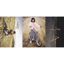 Indian Girl On Bicycle Planting Flower Swing London Photo Agency Art 3x Postcard