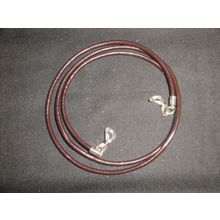 2.5mm chocolate brown leather lanyard cord fit sun reading driving glasses 31''