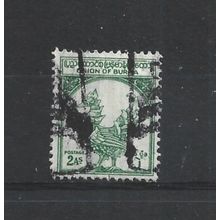 Burma.SG124 2a Hintha (legendary bird) (Green).Fine Used.Jul25e