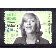 AUSTRALIA: 2020, $1.10 LEGENDS, NOELENE BROWN, USED SELF-ADHESIVE STAMP 079-095