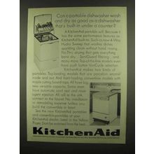 1965 KitchenAid Portable Dishwasher Ad - As Good