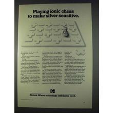 1982 Kodak Photography Ad - Playing Ionic Chess