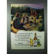 1990 Windsor Canadian Whisky Ad - One Taste