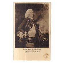 ADMIRAL LORD ANSON by Reynolds unused postcard Maritime Museum Greenwich =