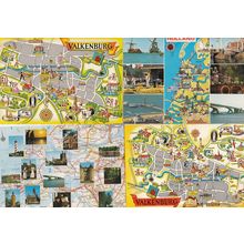 Zeeland 4x Dutch Map 1970s+ Postcard s