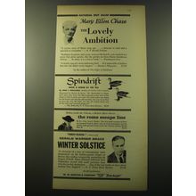 1960 W.W. Norton Books Ad - The Lovely Ambition by Mary Ellen Chase