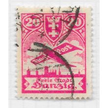 DANZIG 1924 AIR AIRMAIL 20pf USED Mi 203