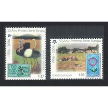 Uruguay Ostriches Birds Bees 2v 2005 MNH SG#2964-2965