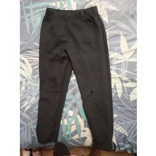 girls size 5 black trackpants has hole in 1 knee could be patched