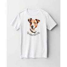 Jack Russell Dog Printed T Shirt - Customised Dog Print T Shirt