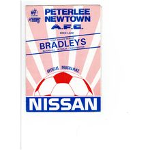 Peterlee Newtown v Crook Town 1985 football programme