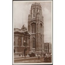 University Tower, Bristol, c.1920s - Excel Series RP Postcard