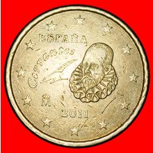 Ⰶ NORDIC GOLD (1999-2025): SPAIN ★50 EURO CENTS 2011 DIE I2★LOW START★NO RESERVE