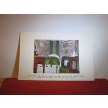 BEDROOM SMALLEST HOUSE IN BRITAIN, CONWAY, WALES antique postcard by R. Jones. =