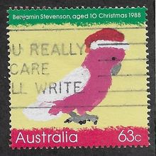 AUS 1988 63c 'CHRISTMAS ' FINE USED (EBID67-276)