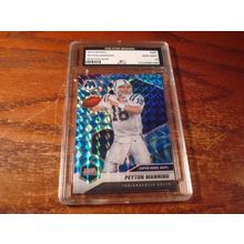 2021 Panini Mosaic, Graded Gem Mint 10, PEYTON MANNING, Reactive Blue