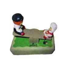 Ed's Variety Store Vintage Rare Motion Active Seesaw Wind Up Music Box with Chil