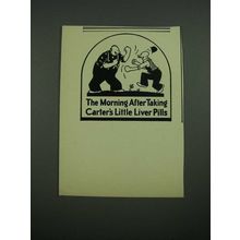 1938 Carter's Little Liver Pills Ad - The Morning After