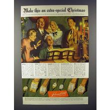 1947 Hamilton Clara, Wesley, Lana, Myron Watch Ad