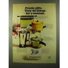 1973 Presto Ad - Vertical Broiler, Pressure Cooker
