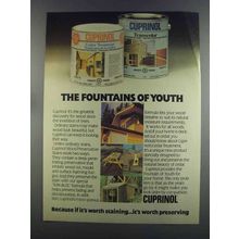 1982 Cuprinol Wood Preservative Stains Ad - Youth