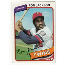 1980 Topps baseball card 18 Ron Jackson - Twins