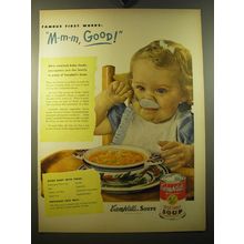 1950 Campbell's Vegetable Soup Ad - Famous first words: M-m-m, Good!