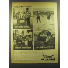 1964 Iberia Air Lines Ad - Things to take to Spain