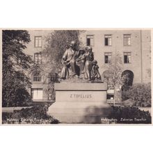 Helsinki Topolius Helsingfors Finland Statue Real Photo Postcard