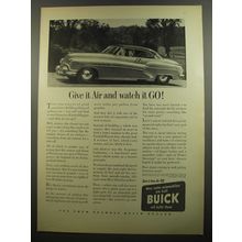 1952 Buick Cars Ad - Give it Air and watch it Go!