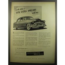 1952 Buick Cars Ad - Look what a few extra dollars will buy