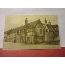 15th C. HOUSE, HIGH ST, LACOCK, WILTS. unused antique postcard C. J. Butler (F #