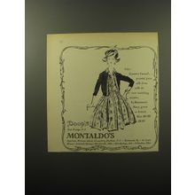 1960 Doop's and Montaldo's Dress by Beaumart Advertisement