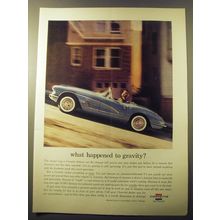1960 Chevrolet Corvette Car Ad - what happened to gravity