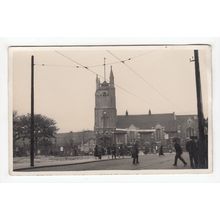 St Johns Church Leytonstone Postcard London Spend for Employment Campaign Banner