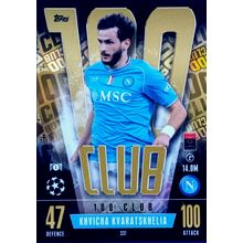 Match Attax Extra 2023/24 2024 Kvaratskhelia 100 Club Napoli Card #331