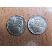 1993d USA 5 Cents Jefferson Nickel Coin