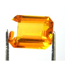6.75 Ct Natural Emerald Shape Yellow Citrine Brazilian Loose Gemstone