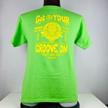 Midwest Women Riders Get Your Groove On Woodstock IL Motorcycle L T-Shirt Shirt