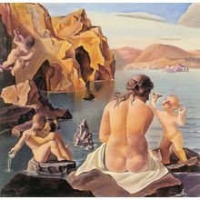 Salvador Dali - Venus With Cupids 1925 Poster Canvas Movie Film Print A0 A1 A2 A