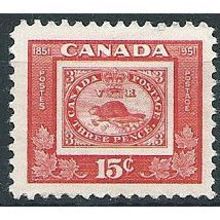 Canada 1951 SG437 15c Scarlet Mounted Mint .. ..