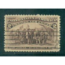 Used 231 2c Landing of Columbus Very Fine T1494