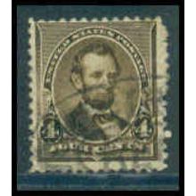 Used 222 4c Abraham Lincoln Barely Clears C3741