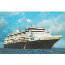Ryndam Holland American Line Grand Caymon Maiden Voyage Rare Essex Postcard