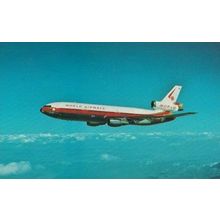 DC-10-30CF Jet Plane at Lake Tahoe Calafornia Postcard