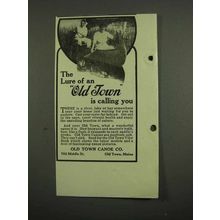 1918 Old Town Canoe Ad - The Lure is Calling You