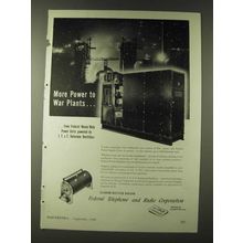 1943 Federal Telephone and Radio Corporation Power Supply Units Ad - More power