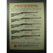 1970 Ruger Number One Rifle Ad - Sporter; Tropical +